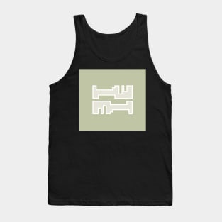 Brown // Key Blade Tank Top